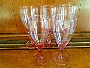 5 Weingläser rosa 5 Stück Mexiko? NEU - Bild 1 von 2