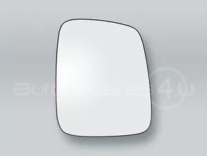 Espejo de puerta manual vidrio y placa de respaldo DERECHO se adapta 1993-2003 VW Eurovan - Imagen 1 de 2
