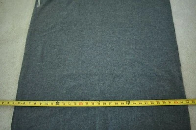 26" Long x 58" Wide, Gray Heather Lt-to-Mid-Weight Wool, A681 - Image 1 of 4