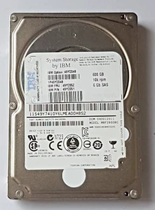 600 GB SAS IBM System Storage 49Y2048 10K RPM 16MB HDD 2.5" Internal Hard Drive - Picture 1 of 1
