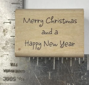 A Muse Artstamps Merry & Happy 9-8209C Navidad y Año Nuevo - Imagen 1 de 4