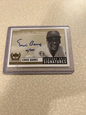 Ernie Banks 1999 Ud Century Legends Epic Signature Auto Gold  /100 Very Rare!