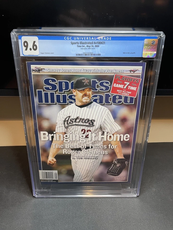 CGC 9.6 NEWSSTAND EDITION Sports Illustrated-Roger Clemens-May 24 2004 - Image 1 of 1