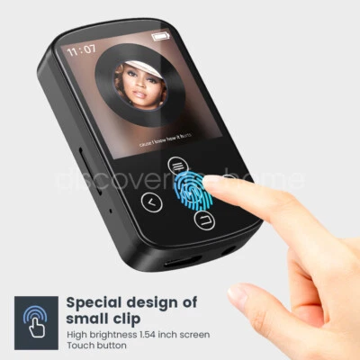 MP3 Player HiFi Lossless Bluetooth Clip Music Voice Recorder FM Radio 2 Style AU - Image 1 of 4