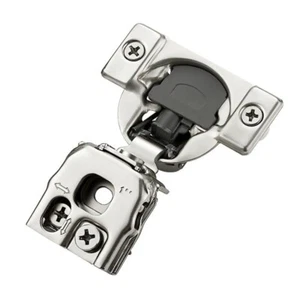 50 Pack 25 Pairs 1 Inch Overlay Soft Close Hinges for Kitchen Cabinet - Satin Ni - Picture 1 of 3