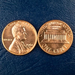 (1) Centavo conmemorativo Lincoln 1961-D, estado sin circular, centavo rojo BU #159 - Imagen 1 de 1