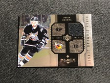 2005-06 UPPER DECK BLACK DIAMOND PETER BONDRA GAME-USED SINGLE JERSEY #J-PE