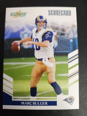 2007 SCORE SCORECARD #112 MARC BULGER LOS ANGELES RAMS #248/750 FOOTBALL - Image 1 of 2