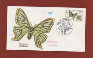 FDC 1980 - Butterfly Moth Graellsia Isabellae Female Set ( Ref. 4446) - Picture 1 of 2