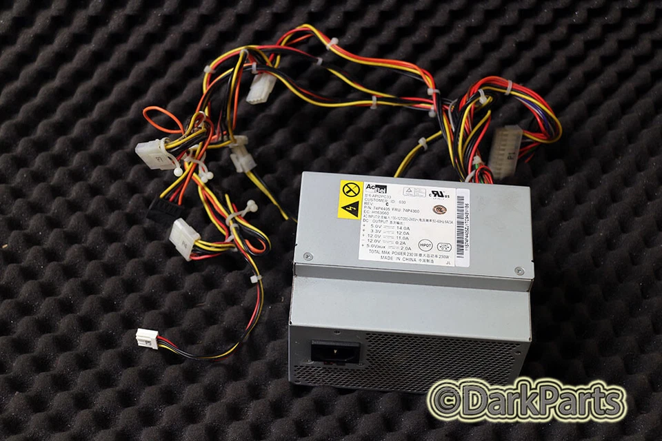 IBM FRU 74P4300 AcBel API2PC33 Power Supply 74P4405 230W PSU - Image 1 of 1
