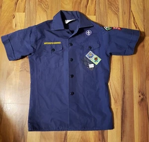 BOY SCOUTS OF AMERICA OFFICIAL YOUTH BLUE SHIRT SIZE MEDIUM- PRE-OWNED - Bild 1 von 5