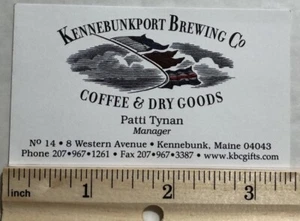Vintage Business Card Kennebunkport Brewing Co. Kennebunk, Maine - Picture 1 of 2