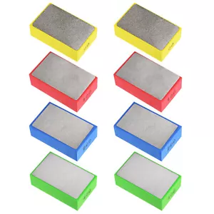 8pcs Diamond Polishing Pad 2 Set 60# 100# 200# 400# Grits Sanding Blocks - Picture 1 of 7