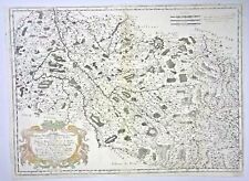 LORRAINE FRANCE DATED 1704 NICOLAS SANSON LARGE ANTIQUE MAP 18TH CENTURY