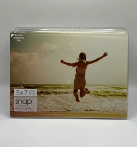 Self-Standing Photo Frame (Lot of 7) Clear Acrylic SNAP 7x5 - BRAND NEW! - Picture 1 of 8