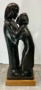 Vintage Copyrighted Reproduction Ernst Barlach Sculpture "Das Wiedersehen" - Picture 1 of 8