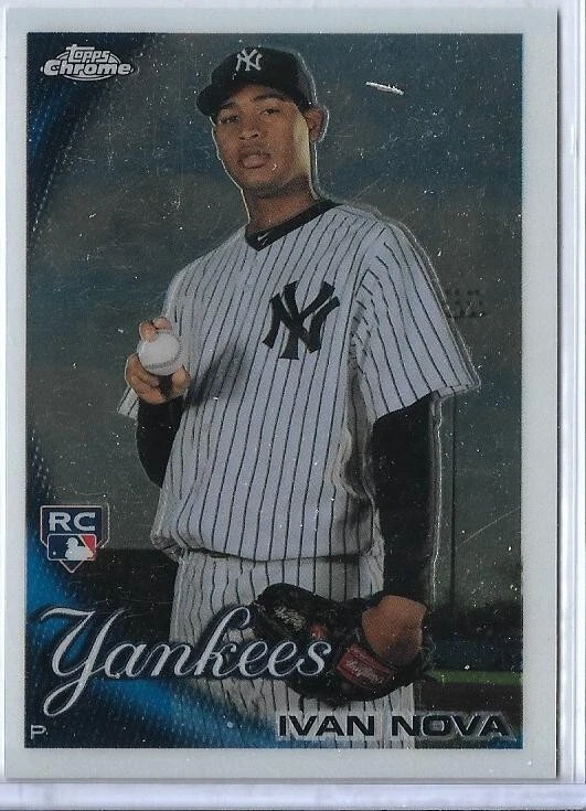 IVAN NOVA (NEW YORK YANKEES) - 2010 TOPPS CHROME BASEBALL BASE RC #214 - Image 1 of 1