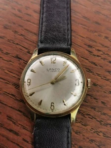 1950s Lanco, 1027, Mens 17 Jewels Gold Plated Dress Watch, Keeping Time #L455 - Picture 1 of 10