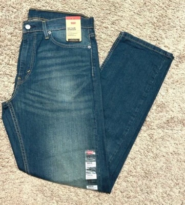 Pantalones de mezclilla ajustados rectos azules Levi's 513 con elásticos para hombre tallas RT$69,5 NUEVOS CON ETIQUETAS 0200 Foto 1 de 4