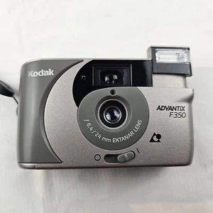 Cámara fotográfica KODAK Advantix F350 APS apuntar y disparar plateada con estuche - Imagen 1 de 14