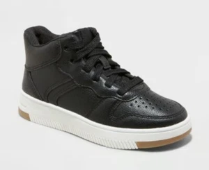 Jungen Arden Mid-Top Sneaker weiß - Kunstklasse - Größe 13 - Bild 1 von 2