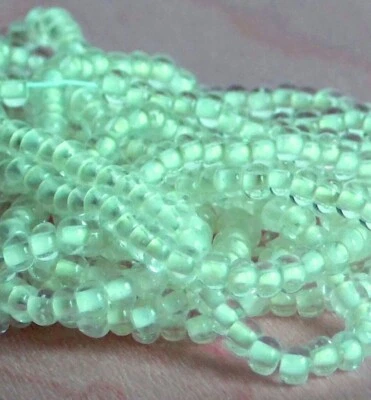 6/0 Czech Seed Beads Glow in the Dark, UV Black Light reactive Czech Glass Beads - Image 1 of 4