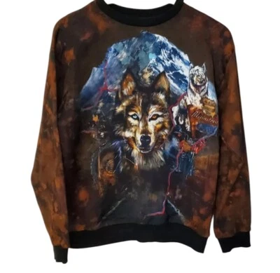 Moletom Balmain Paris Feminino Tamanho M/10 Gola Redonda Manga Longa Logotipo Lobo Marrom - Imagem 1 de 4