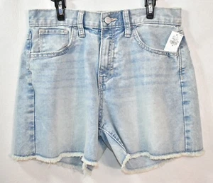 Old Navy Denim Jean Shorts Cut-Offs Size 16 Adjustable Waist Girl's New - Picture 1 of 8