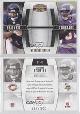 2008 Donruss Gridiron Gear Player Timeline /500 Bernard Berrian #PT-9