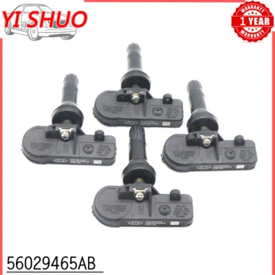Sensor de presión de neumáticos TPMS para Dodge Jeep Wrangler Grand Cherokee 4 piezas 56029465AB Foto 1 de 4