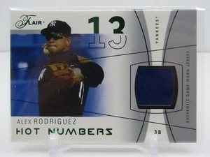 ALEX RODRIGUEZ 2004 FLAIR HOT NUMBERS GAME WORN TRIKOT! NEW YORK YANKEES! - Bild 1 von 2