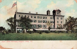 Hotel Warwick, Newport News, Virginia PC vintage publicado 1925 como está - Imagen 1 de 2