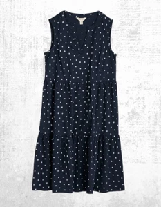 Ex Seasalt Women’s Sleeveless Jersey Diva Dress in Little Polka Dot (Defect) - Picture 1 of 10