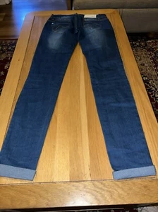 Nina Carter Jeans Größe Small sehr guter Zustand blau Turn Ups 26” W 30,5” L Damen - Bild 1 von 18