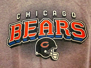 CHICAGO BEARS T shirt youth lrg logo football Reebok longsleeves kids tee retro - Picture 1 of 2