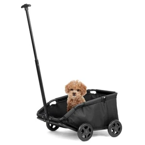 Hundebuggy 4 Räder zusammenklappbarer Hundewagen Haustierbuggy zum Reisen - Bild 1 von 6