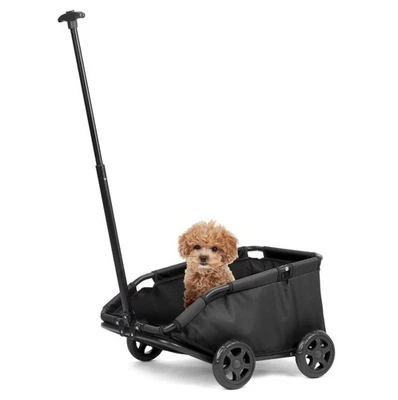 Hundebuggy 4 Räder zusammenklappbarer Hundewagen Haustierbuggy zum Reisen - Bild 1 von 4