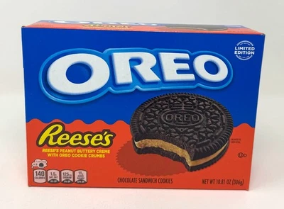 OREO Reeses Limited Edition Sandwich Cookie Exp FEB 2026 - Image 1 of 4