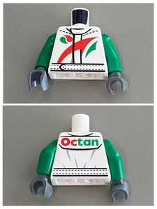 LEGO White Torso Octan Logo Jacket 973pb1373c01  hol070b hol070a cty0373 cty0374 - Picture 1 of 1