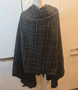 VTG Harve Benard Wool Plaid Cape Cloak Wrap Womens Outdoor Trendy Fall - Picture 1 of 10