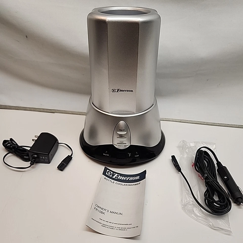 EMERSON GARRAFA REFRIGERADOR E AQUECEDOR ADAPTADOR AC USO EM CASA, CARRO, BARCO, CAMPISTA - Imagem 1 de 4