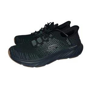 Skechers Slip Ins Relaxed Fit Edgeride Raygo Sneaker Mens 8.5 Memory Foam Black - Picture 1 of 19
