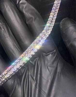 Juego de cadena de tenis 22" 24" helado Foto 1 de 4