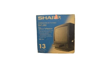 Nuevo en caja Vintage Sharp TV VCR Combo 13VT-J100 Duo Vision 13 pulgadas VHS HQ - Imagen 1 de 10