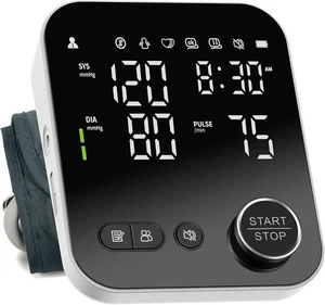 Blood Pressure Monitor Upper Arm Monitors for Home Use Adjustable 8.7"-16.5" Cuf - Picture 1 of 6
