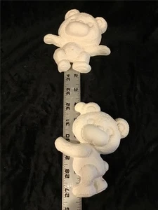 U-PAINT CERAMIC BEARS READY TO PAINT CLIMBING YARD STICK SET 2 - Picture 1 of 6