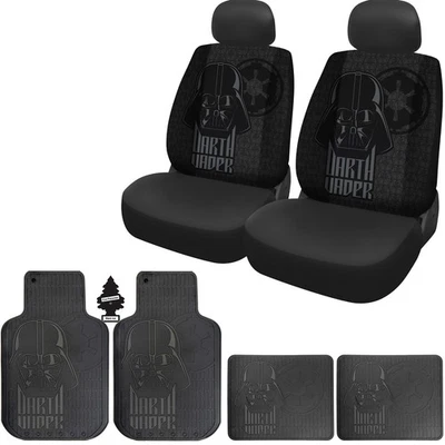 Juego de alfombrillas de goma con funda de asiento de coche Star Wars Darth Vader para Honda Foto 1 de 4