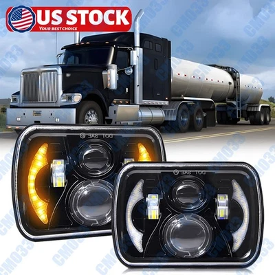 2 PIEZAS Se adapta a faros LED Sterling Truck LT9500 7x6" 5X7" con señales de giro DRL Foto 1 de 4