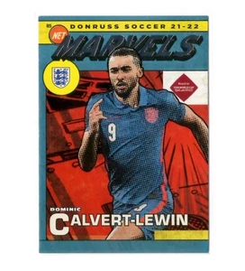 PANINI DONRUSS ROAD TO THE WORLD CUP 2022 - DOMINIC CALVERT-LEWIN MARVELS - Picture 1 of 2