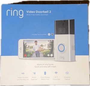 Ring Doorbell Smart Videocamera Wireless WiFi Nuova In Scatola Sigillata 852239005550 - Foto 1 di 7